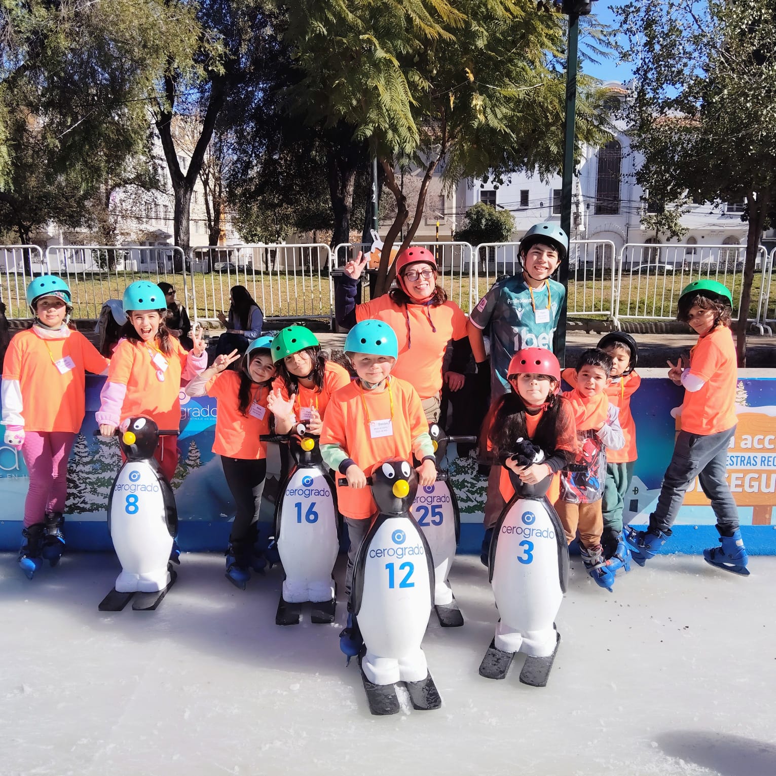 salida pista de hielo en incierno